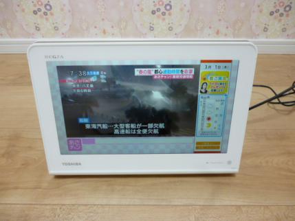美品　東芝 防水 ポータブルテレビ REGZA 10WP1