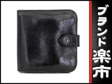 ☆B楽市本店☆本物 Chrome Hearts クロムハーツ 二つ折り 財布 カーフ