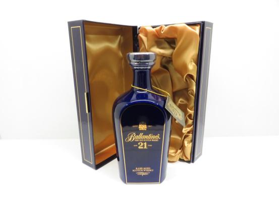古酒◇Ballantine's/バランタイン 21年 陶器 1519g 青 スコッチ HKDNP