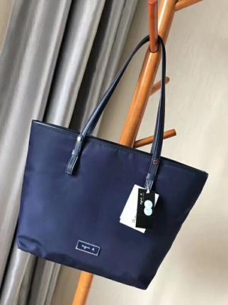 AGNES B アニエスベー 新作 ナイロン トートバッグ 2WAY ネイビー A4 