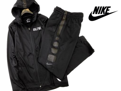 新品 NIKE ナイキ ALITE THERMA DRI-FIT ラバープリント ジップアップフーディ ジャケット パンツ ジャージセットアップ 黒 M / n313-13