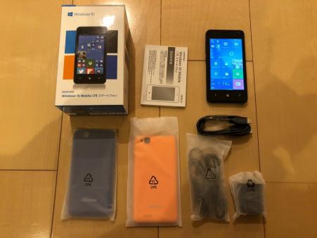 geanee WPJ40-10-BK Windows 10 Mobile LTE SIMロックフリー スマートフォン