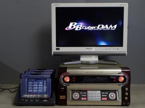 DAM カラオケ機器 DAM-MH336C サイバーダム デンモク3台+充電器付 第一 