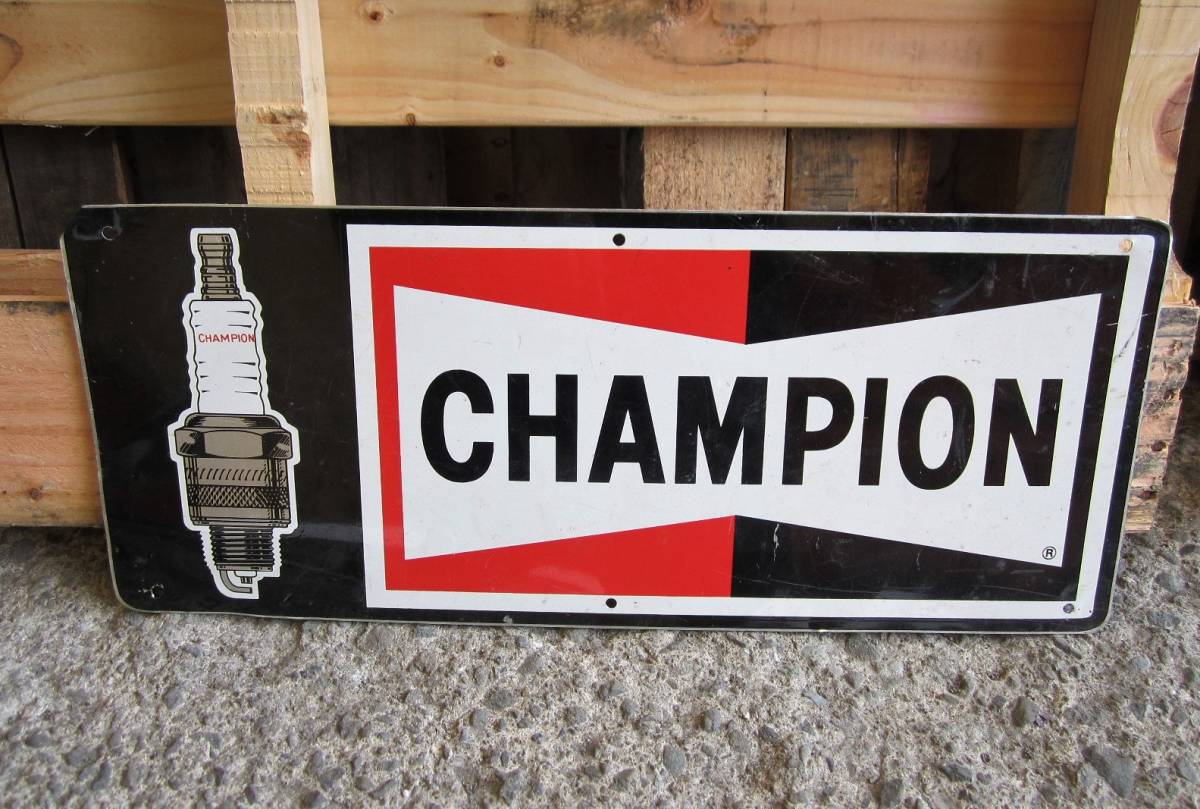 ☆ビンテージ Championチャンピオン プラグ看板☆USA オリジナル