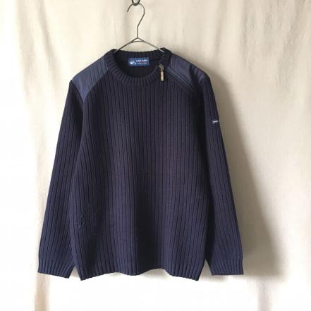 高品質，正規品 SAINT JAMES コマンドセーター / ジップ ナイロン ネイビー ニット クルーネック ローゲージ ビンテージ 古着 セントジェームス(セントジェームス)｜売買されたオークション情報、yahooの商品情 セントジェームス
