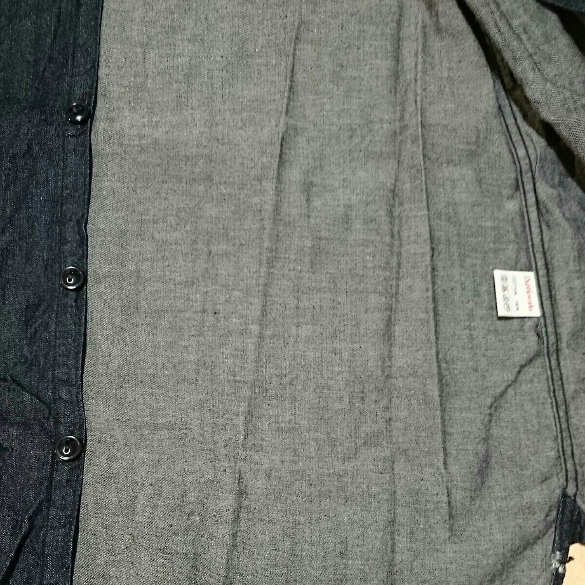 ウエアハウスwarehouseダブルワークスdubbleworks38シャンブレー濃紺 