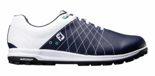 フットジョイ■2018■TREADS■ヒモ■56210■ホワイト／ネイビー■25.0■ミシュランとのコラボレーションスパイクレス■新品