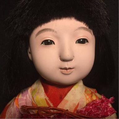 市松人形 音羽 市松人形 音羽 52cm 在銘 アンティークドール 市松