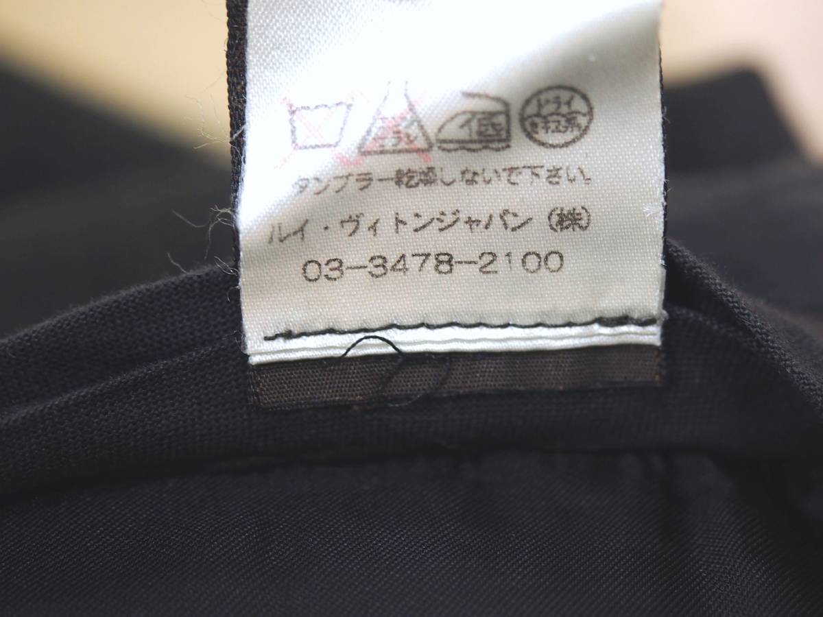 LOUIS VUITTON ルイヴィトン 裾ダブル厚手ウールスラックス46灰 Italy製 LOUIS ルイヴィトン &frasl; セットアップ&frasl;スーツ&frasl;ジャケット 20aw&frasl;&frasl;スラックスパンツ&frasl;38&frasl;ウール グレー