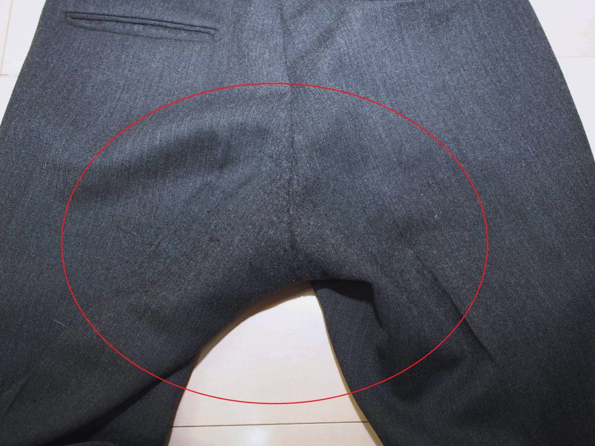 LOUIS VUITTON ルイヴィトン 裾ダブル厚手ウールスラックス46灰 Italy製 LOUIS ルイヴィトン &frasl; セットアップ&frasl;スーツ&frasl;ジャケット 20aw&frasl;&frasl;スラックスパンツ&frasl;38&frasl;ウール グレー