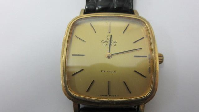 稼働品 オメガ デビル クォーツ プッシュ式リューズ 楕円 ローマン 腕時計 オメガ デビル OMEGA プッシュリューズ 腕時計 DEVILLE 稼動品