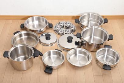 アムウェイ クイーン Multi Ply 18 8 ステンレス 両手鍋 片手鍋 シチューパン ソースパン 万能カップ Amwayqueen セット K 1016 その他 売買されたオークション情報 Yahooの商品情報をアーカイブ公開 オークファン Aucfan Com