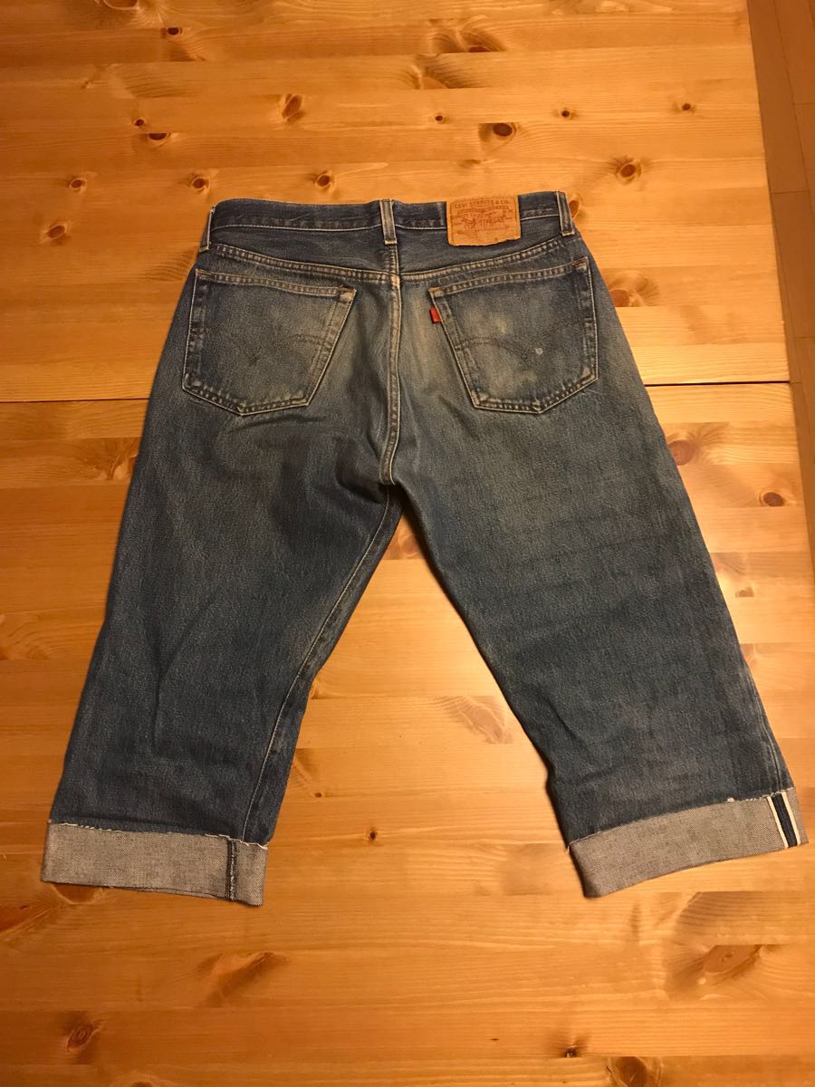 リーバイス カットオフ ハーフパンツ ビンテージ 赤耳 501 オリジナル