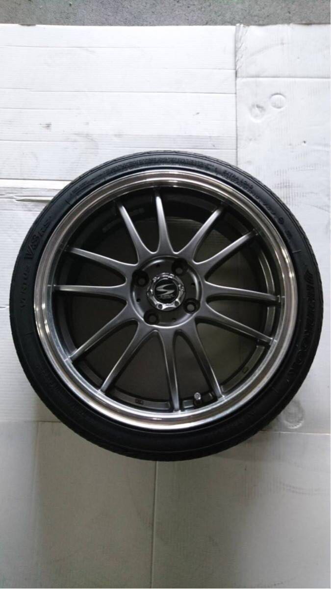中古 S-HOLD ホイールタイヤ4本セット 16inch 5.5J 4穴100mm 48 165/