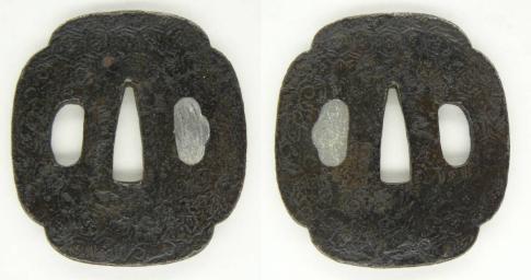 鍔 信家 刀装具 Design 鐔 Tsuba ☆時代刀装具 - 在銘 信家(