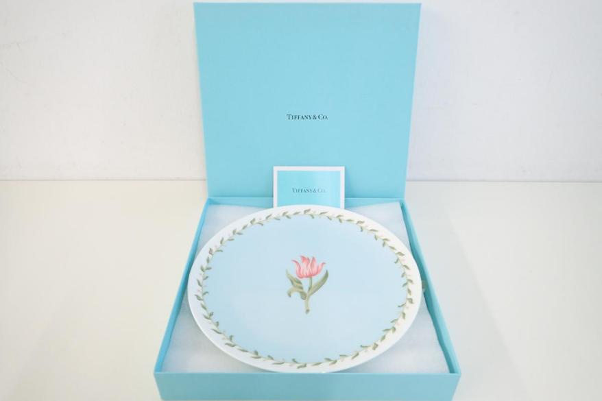ティファニー ピンクチューリップ PT BLプレート 直径24cm TIFFANY&Co