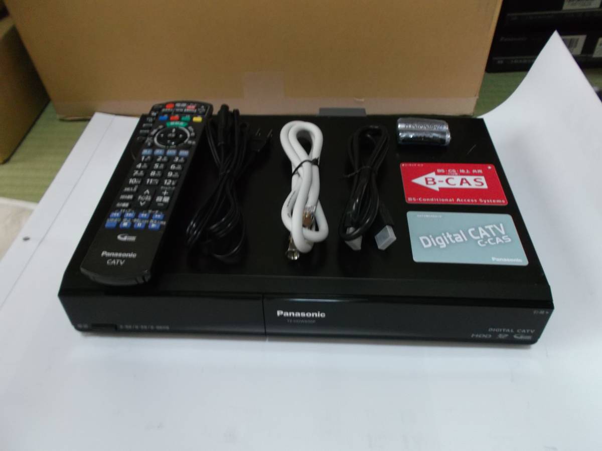 パナソニック CATV STB チューナー TZ-HDW600P リモコン カード ２枚 付属品一式 動作確認済み BS 放送が録画がOK ！ 