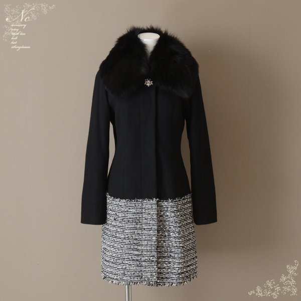 美品*定価6.8万!Rady/レディ/S/フォックスファービジューツイード 