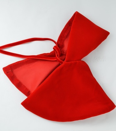 スーパードルフィーの幼SDサイズドール用の赤マント ハンドメイド_4