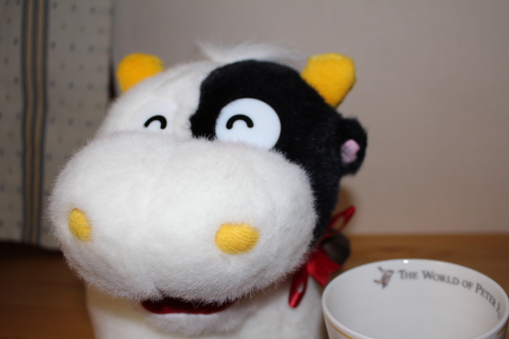 ナカジマ 牛のぬいぐるみ レトロ 鳴く ジャンク nakajima ファンシー
