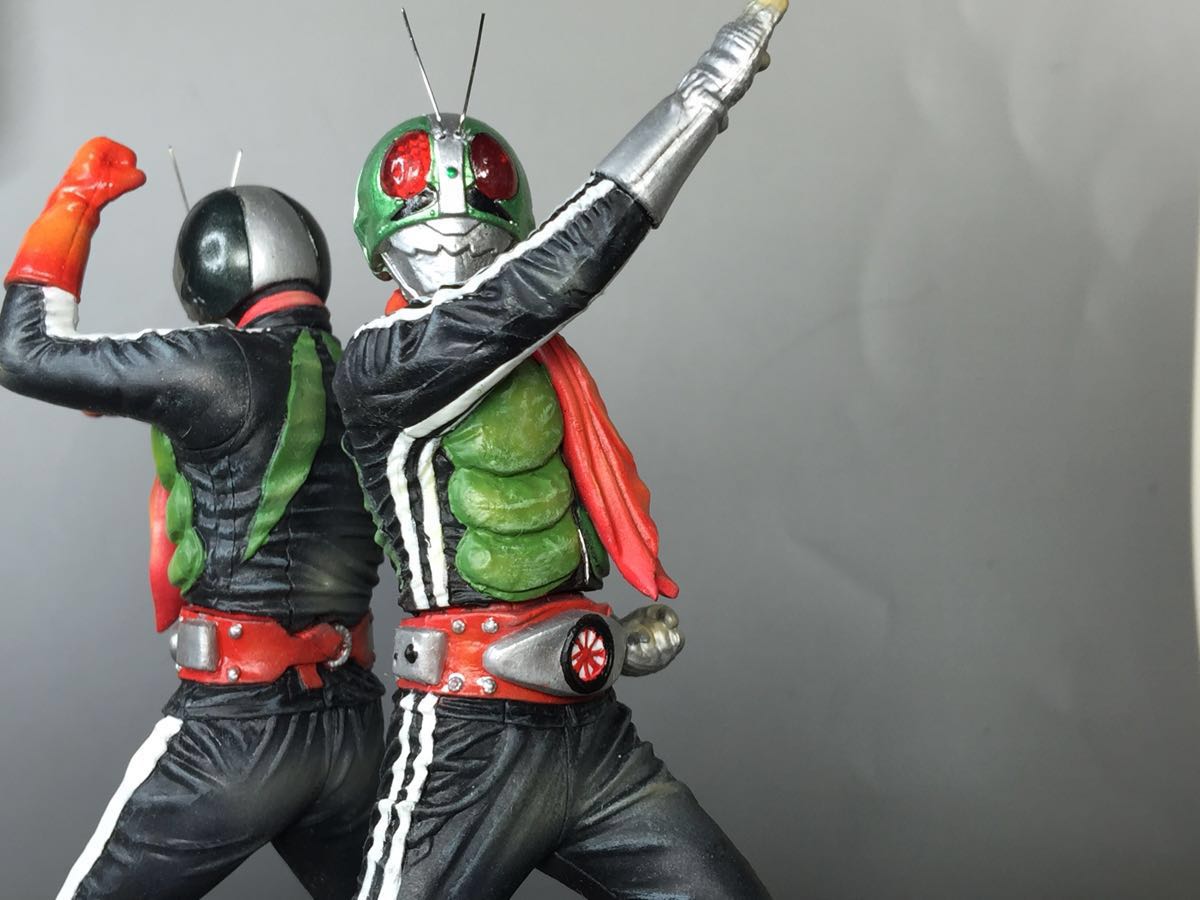 小改造 リペイント 完成品 HDM 創絶 仮面ライダー 新1号 HG 