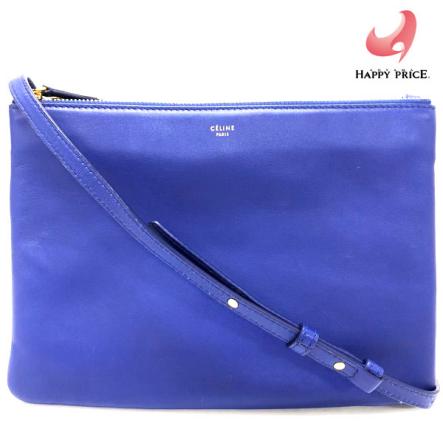 2025，100%新品 CELINE セリーヌ トリオ ラージ ショルダーバッグ ブルー レザー 171453 256700(ショルダーバッグ)｜売買されたオークション情報、yahooの商品情報をアーカイブ公開 - オークファン かばん、バッグ