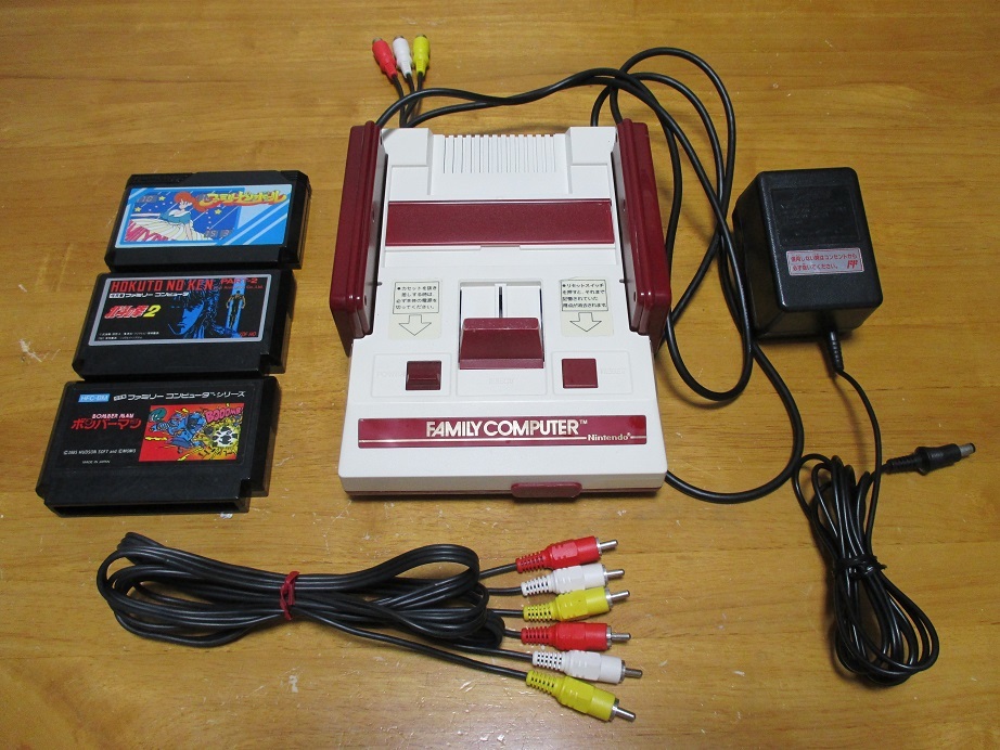 AVファミコン 本体セット AV仕様ファミコン RCAケーブル ACアダプター