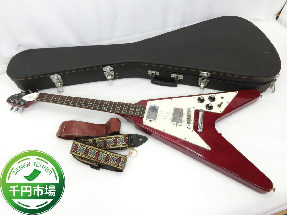 N-8185】中古 Greco グレコ Flying V フライングV FV600? エレキ 
