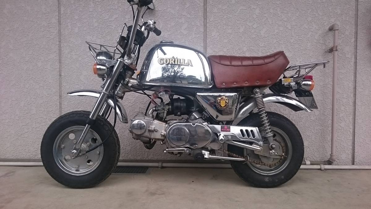ゴリラ メッキ メッキゴリラ ホンダ 6V ビームス - Z50J LTD 始動動画 