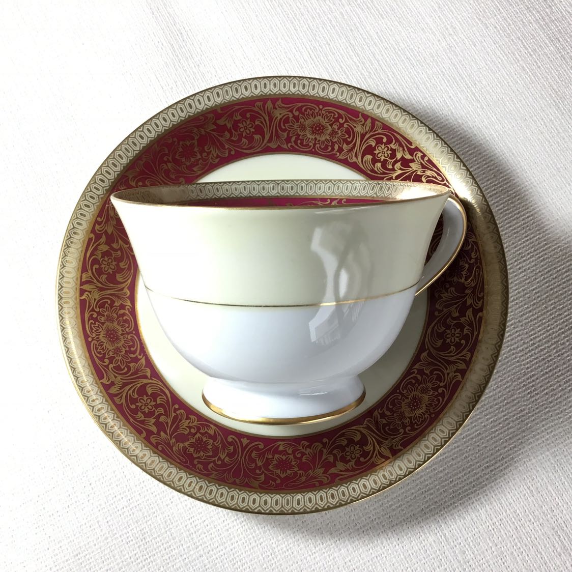 美品オールドノリタケ 金彩 カップ 金盛り カップ＆ソーサー 廃盤レア