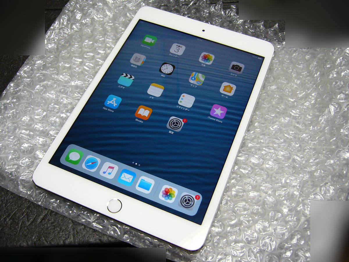 ○ 一週間保証 docomo iPad mini3 16GB Wi-Fi＆Cellularモデル