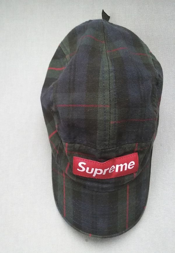稀少/Supreme シュプリーム CAP 帽子 キャップ タータンチェック柄 半