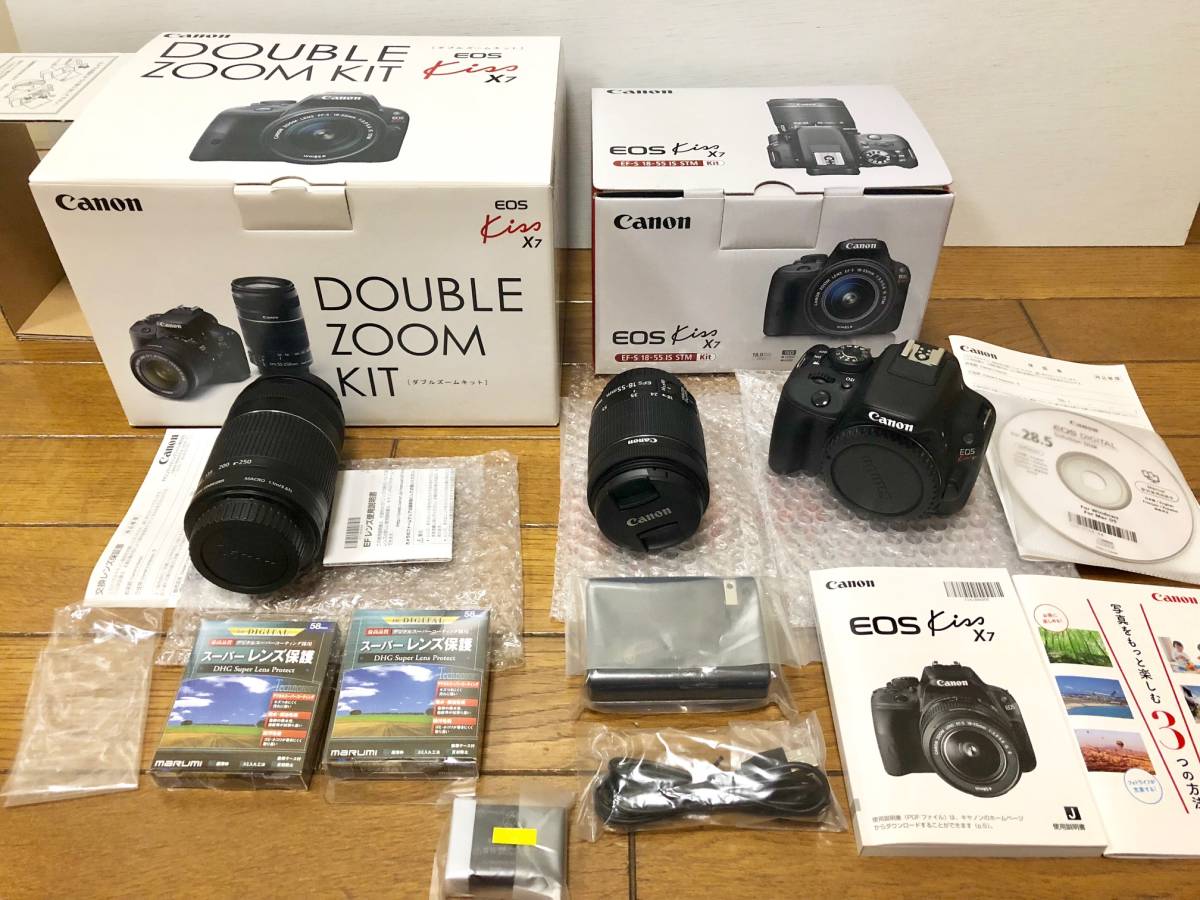 極美品 Canon DOUBLE ZOOM KIT キャノン EOS Kiss X7 おまけ付き