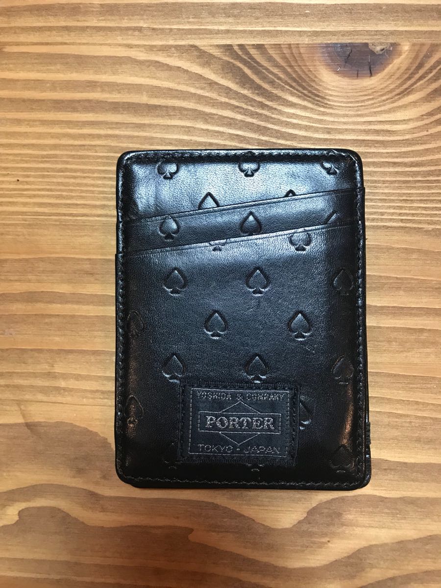 neighborhood PORTER マネークリップ Black Neighborhood Leather