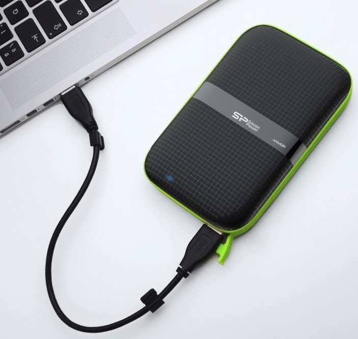 シリコンパワー 2TB 2.5インチ ポータブルHDD | Type-Cケーブル 3.1