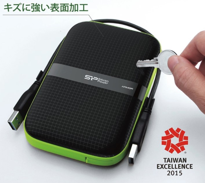 シリコンパワー 2TB 2.5インチ ポータブルHDD | Type-Cケーブル 3.1
