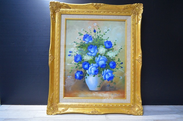♪♪7【オススメ品】K.yamada 油絵 絵画 静止画 油彩 55cm×47cm
