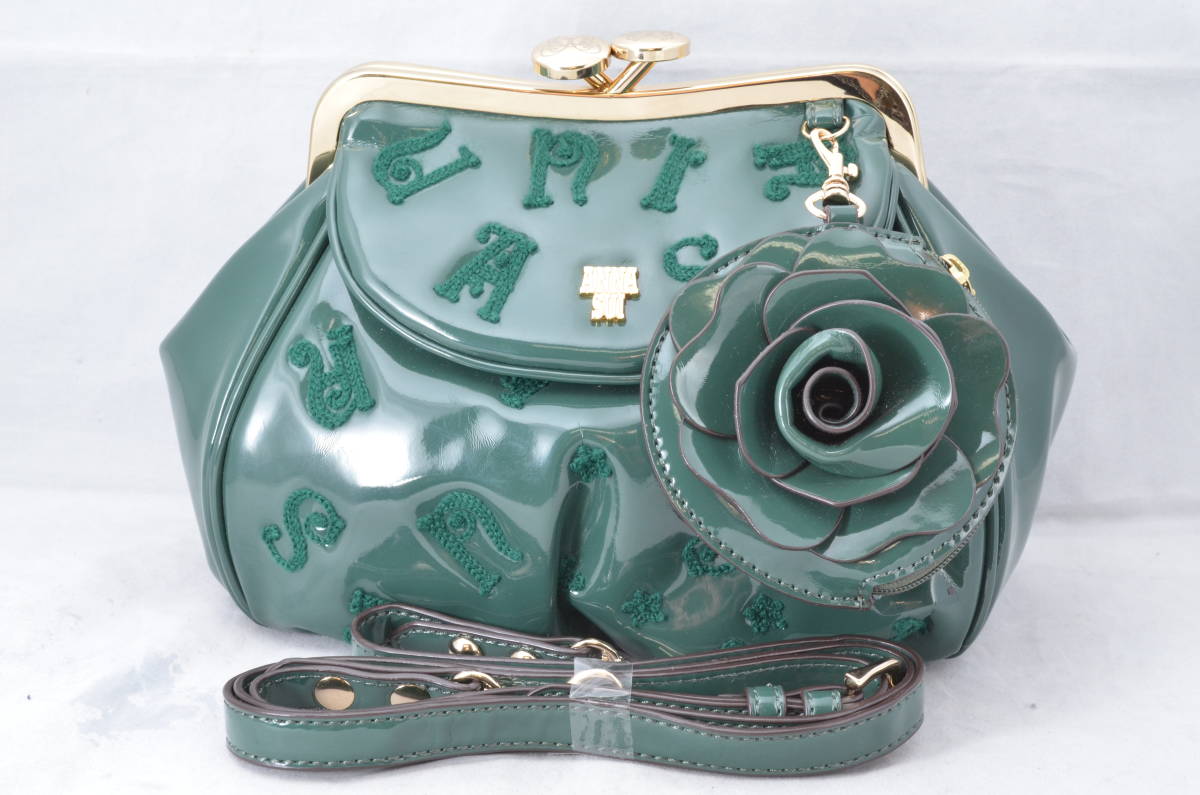 ☆新品♪未使用☆ANNASUI アナスイ ポーラ がま口 チェーン エナメル 