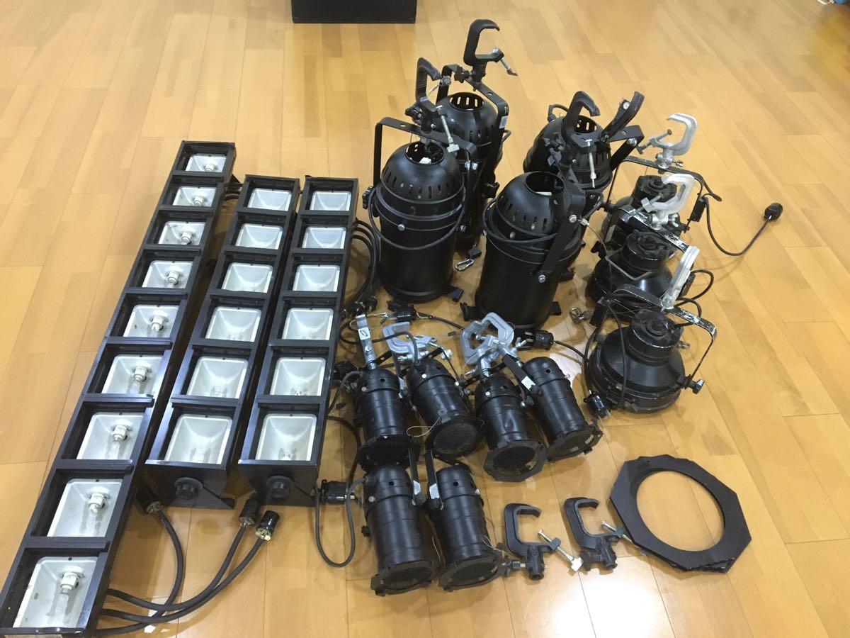 2台セット 調光器具対応LEDパーライト大型シルバー 舞台照明 ステージ 
