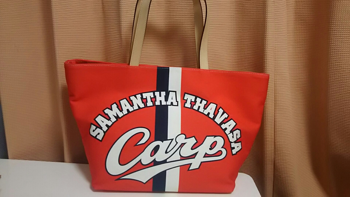 レディース レア 限定◇サマンサタバサ×広島カープCarp*トートバッグ/鞄
