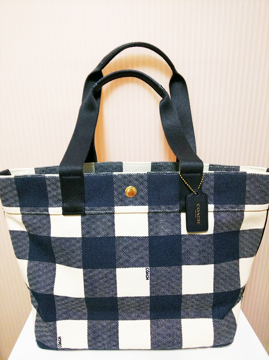 新品・未使用】COACH コーチ バッファロー プラッド チェック 