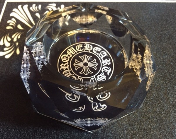 クロムハーツ クロムハーツ クリスタルガラス灰皿 オクタゴンA CHROME