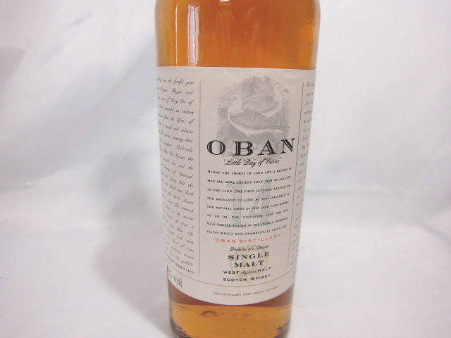 未開栓】古酒 OBAN オーバン 14年 シングルモルト ウイスキー 1000ml