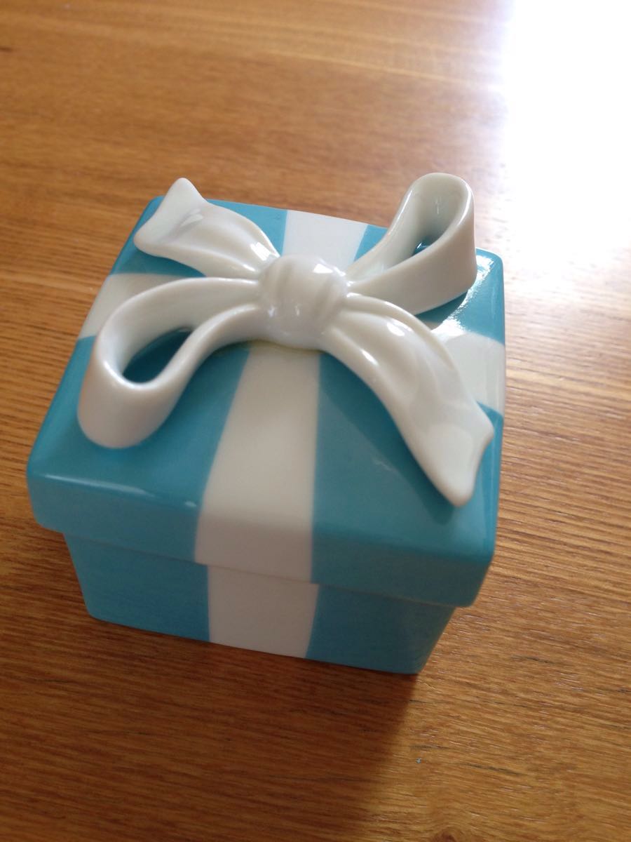 銀座本店 ティファニー TIFFANY&Co. ミニブルーボウボックス 日本製