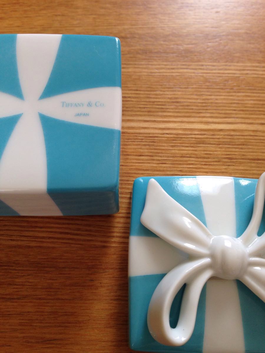 銀座本店 ティファニー TIFFANY&Co. ミニブルーボウボックス 日本製