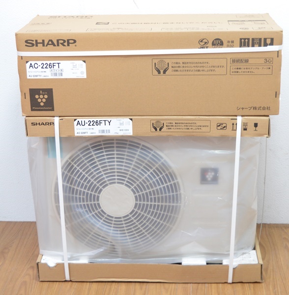 新品 シャープ ルームエアコン 室内機 AC-226FT 室外機 AU-226FTY 2016