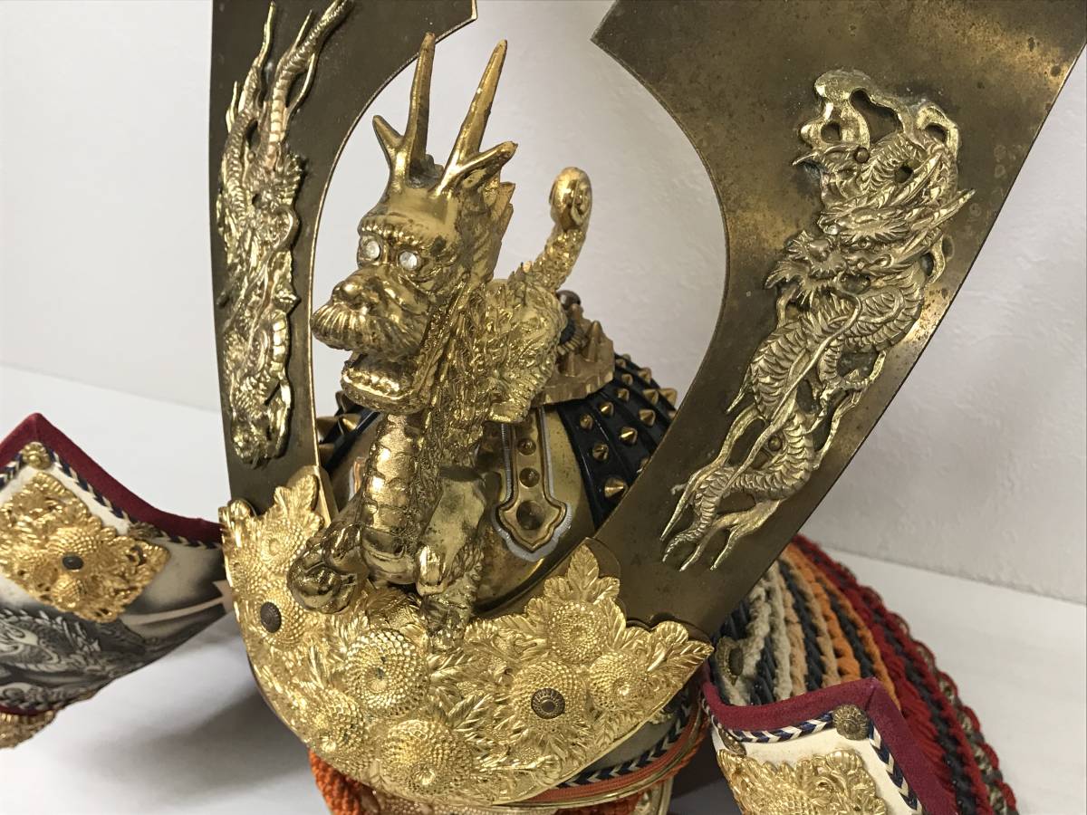 五月人形 正絹威 兜 秀月作 美品 - fantasticosur.com