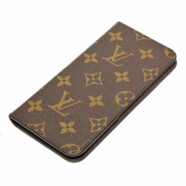 【正規品】LOUIS VUITTON モノグラムフォリオ　iPhone 8 1円～LOUIS VUITTON モノグラム IPHONE 8+ フォリオ マロン iPhone