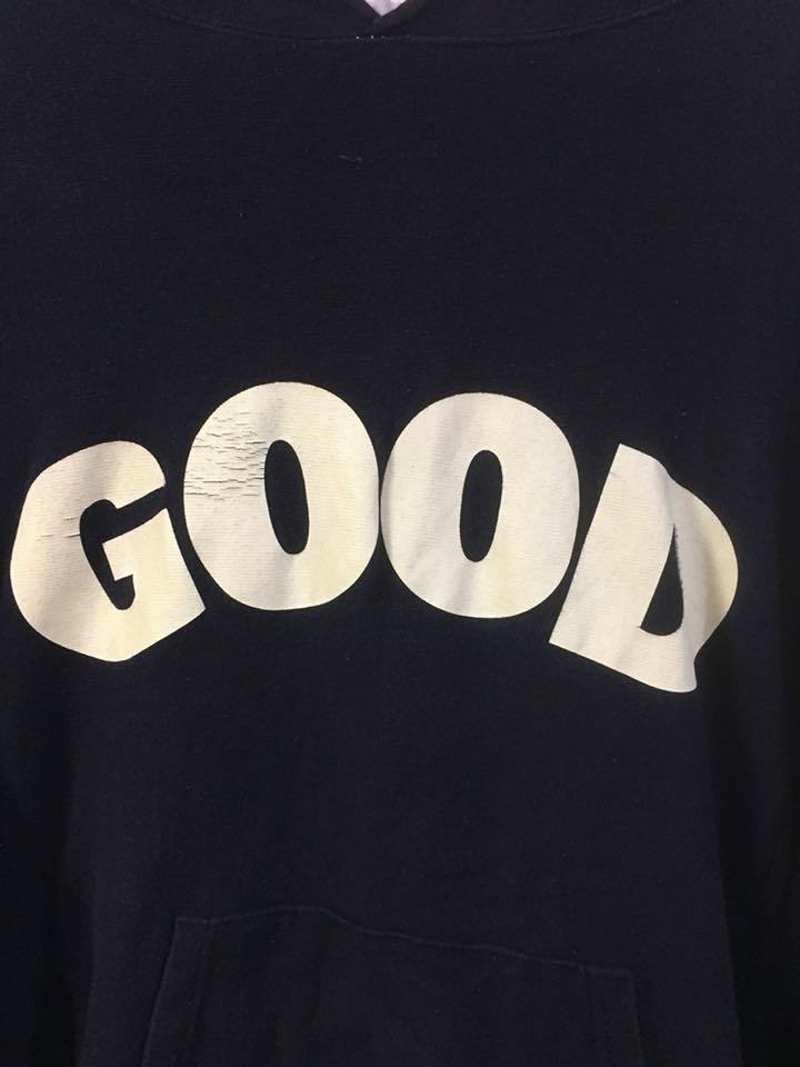 グッドイナフ 1995 初期 名作 GOODパーカー 希少Sサイズ 紺 GOOD 