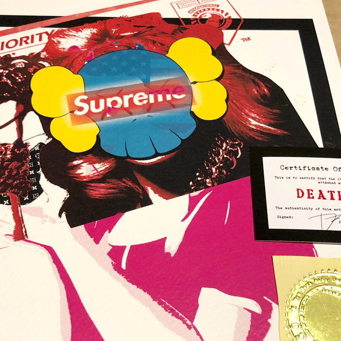 本物 18年 世界限定100枚 Death Nyc 白雪姫 Supreme シュプリーム Kaws カウズ Vuitton Lv ポスター シルクスクリーン 売買されたオークション情報 Yahooの商品情報をアーカイブ公開 オークファン Aucfan Com